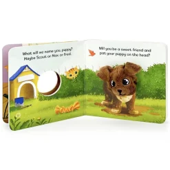 House Of Marbles - Puppy Love Finger Puppet Book