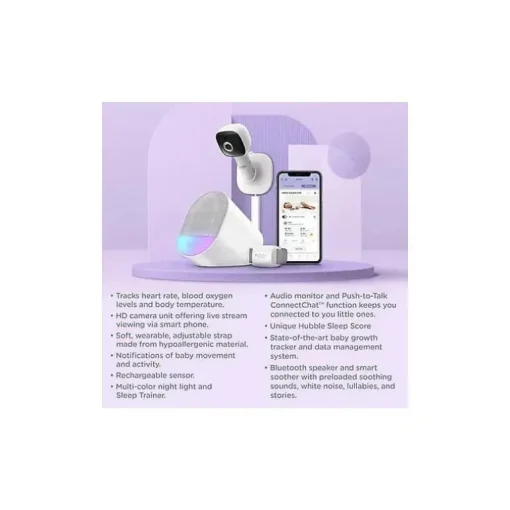 Hubble - Câmera Guardian conectada por Wi-Fi, branca
