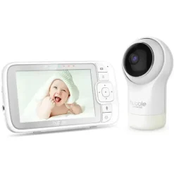 Hubble - Monitor de bebê com vídeo Nursery View Pro 5 com panorâmica, inclinação e zoom