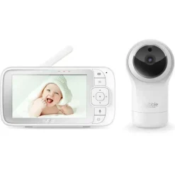 Hubble - Monitor de bebê com vídeo Nursery View Pro 5 com panorâmica, inclinação e zoom