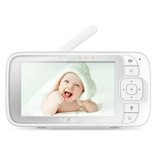 Hubble - Monitor de bebê com vídeo Nursery View Pro 5 com panorâmica, inclinação e zoom