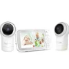 Hubble - Nursery View Pro Twin 5 Vídeo Baby Monitor Conjunto Twin com Pan, Tilt e Zoom