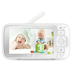 Hubble - Nursery View Pro Twin 5 Vídeo Baby Monitor Conjunto Twin com Pan, Tilt e Zoom