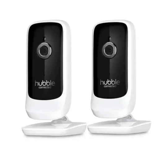 Hubble - Wi-Fi Nursery Pal Link Premium Twin 5 Monitor de bebê inteligente com câmeras duplas