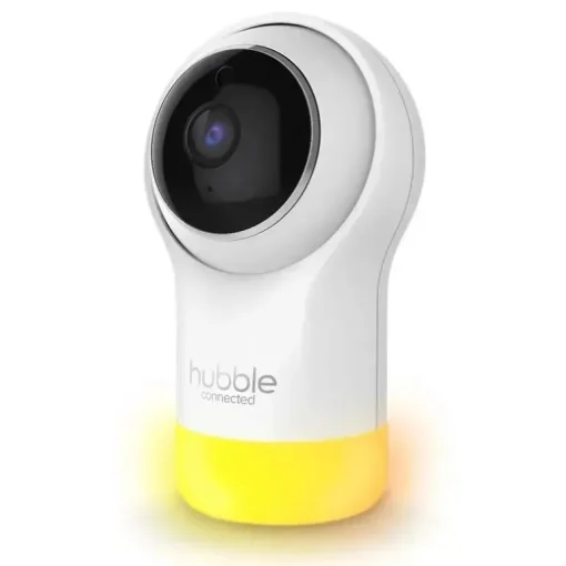 Hubble - Wi-Fi Nursery Pal Glow Deluxe Smart Hd Baby Monitor com luz noturna e alça de montagem flexível