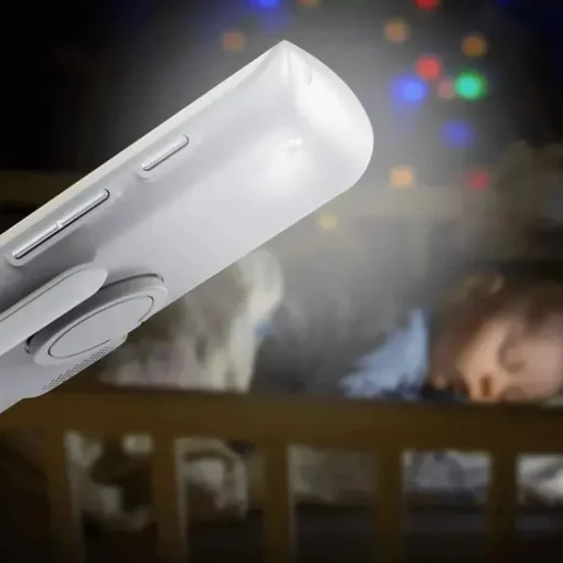 Hubble - Wi-Fi Nursery Pal Deluxe Twin 5 Smart Hd Baby Monitor com visualizador de tela sensível ao toque e câmeras duplas portáteis