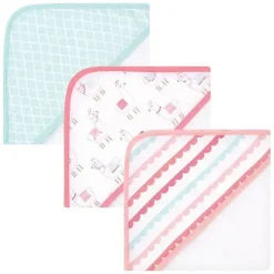 Hudson Baby - 3Pk Llama Baby Algodão Rico Toalhas com Capuz