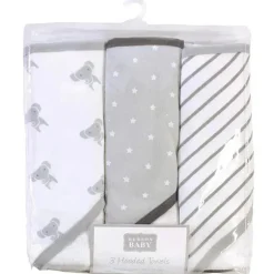 Hudson Baby - Toalhas modernas de algodão com capuz para bebês elefantes