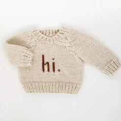 Huggalugs - Hi. Pecan Crew Neck Sweater Baby & Toddler