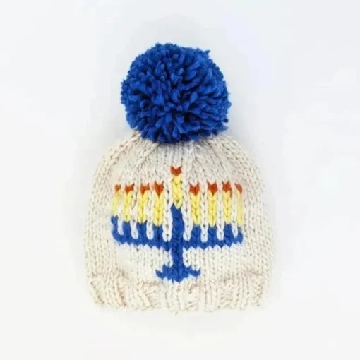 Huggalugs - Menorah Beanie Hat For Baby & Kids