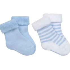 Hugo Boss - Conjunto de 2 meias para bebé menino, azul claro