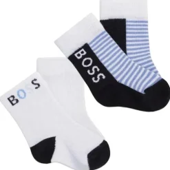 Hugo Boss Baby - 2 unidades de meias masculinas, azul marinho