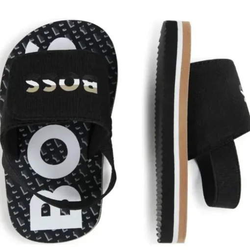 Hugo Boss Baby - Aqua Slides Menino, Preto E Bege