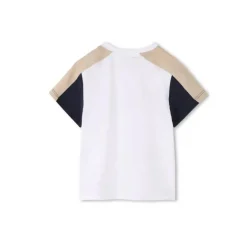 Hugo Boss Baby - Boy Logo Short Sleeve Tee And Shorts, White & Beige