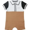 Hugo Boss Baby - Boy Polo Pique Overall Beige
