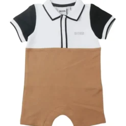Hugo Boss Baby - Boy Polo Pique Overall Beige