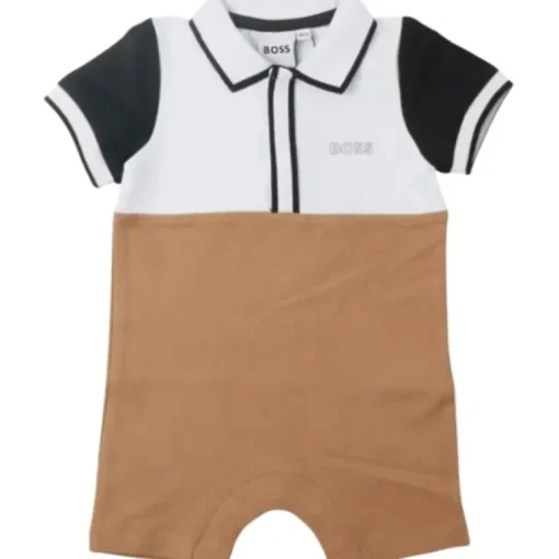 Hugo Boss Baby - Boy Polo Pique Overall Beige