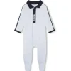 Hugo Boss Baby - Boy Polo Footie, Azul Claro