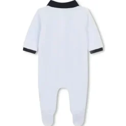 Hugo Boss Baby - Boy Polo Footie, Azul Claro