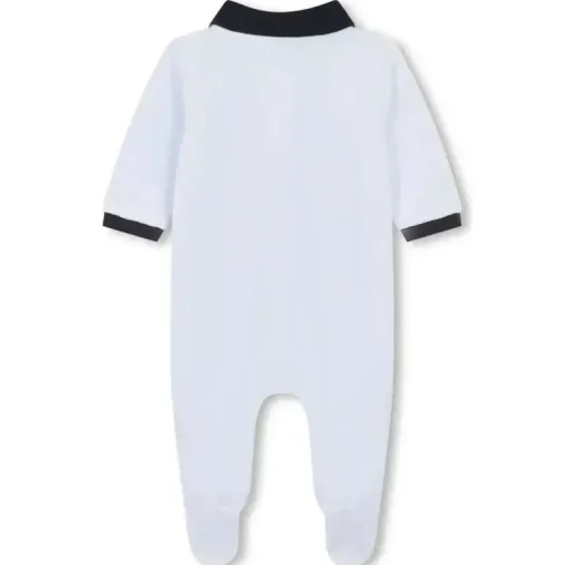 Hugo Boss Baby - Boy Polo Footie, Azul Claro
