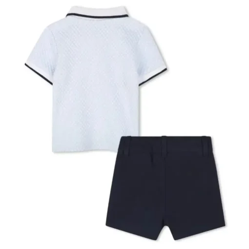 Hugo Boss Baby - Boy Set Polo & Shorts Light Blue & Navy