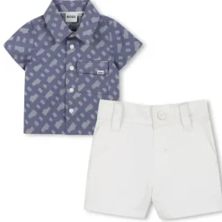Hugo Boss Baby - Boy Shirt & Shorts Set, Blue