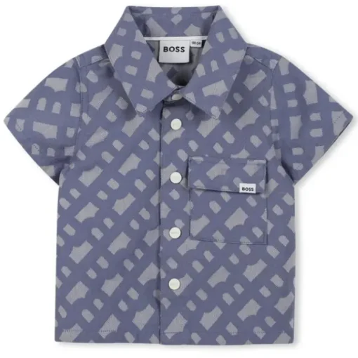 Hugo Boss Baby - Boy Shirt & Shorts Set, Blue