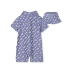 Hugo Boss Baby - Boy Short All In One & Bucket Hat, Blue