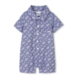 Hugo Boss Baby - Boy Short All In One & Bucket Hat, Blue