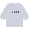 Hugo Boss Baby - Camiseta manga longa Little Boss, branca