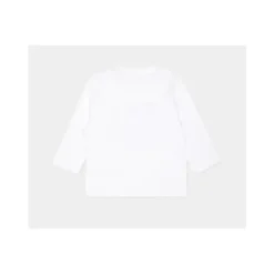 Hugo Boss Baby - Camiseta de manga comprida estampada com vários logotipos, branca