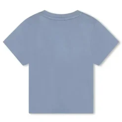Hugo Boss Baby - Camiseta básica com logo e manga curta, cinza