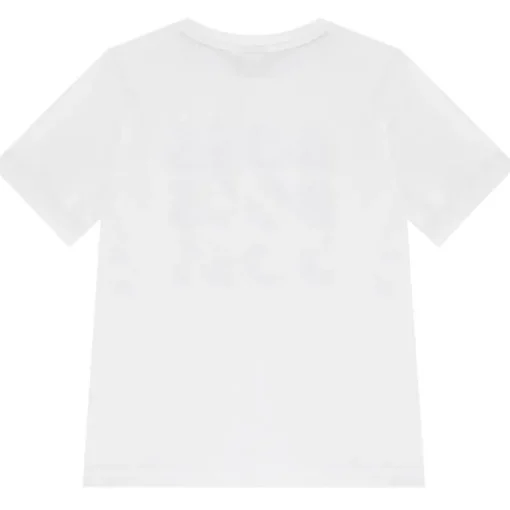 Hugo Boss Baby - Camiseta de manga comprida estampada com vários logotipos, branca