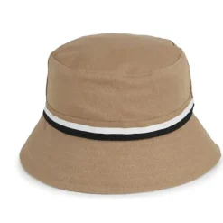 Hugo Boss Baby - Chapéu Bucket Reversível, Branco/Bege