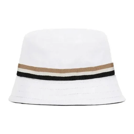 Hugo Boss Baby - Chapéu Bucket de algodão reversível, azul marinho