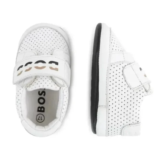 Hugo Boss Baby - Chinelos Tênis Menino, Branco, Bege E Preto