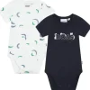 Hugo Boss Baby - Conjunto de corpo para bebê 2 unidades, marinho/branco