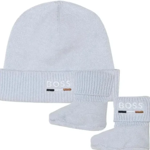 Hugo Boss Baby - Conjunto de gorro e futebol para menino, azul