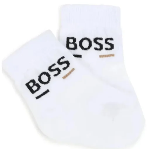 Hugo Boss Baby - Conjunto de meias 3Pk branco, preto e bege