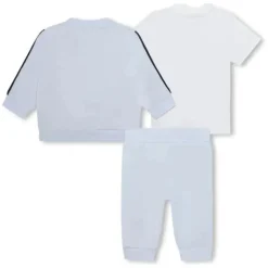 Hugo Boss Baby - Conjunto de agasalho e camiseta menino, azul claro e branco