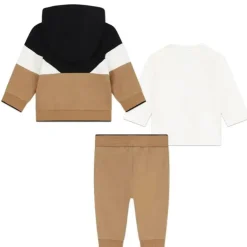 Hugo Boss Baby - Conjunto de algodão para bebê, marrom