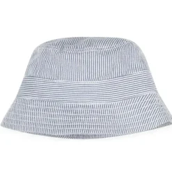 Hugo Boss Baby - Conjunto de algodão listrado tudo em um e chapéu, azul