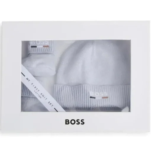 Hugo Boss Baby - Conjunto de gorro e futebol para menino, azul