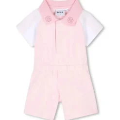 Hugo Boss Baby - Girl All In One Romper Pink Pale
