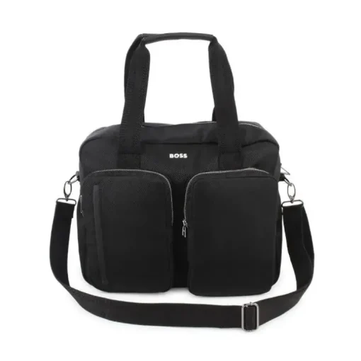 Hugo Boss Baby - Logo Applique Changing Diaper Bag Black
