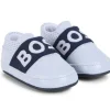 Hugo Boss Baby - Logotipo de chinelos macios para meninas, rosa