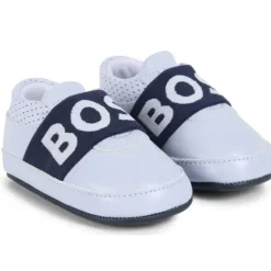 Hugo Boss Baby - Logotipo de chinelos macios para meninas, rosa