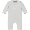 Hugo Boss Baby - Macacão de algodão cinza para meninos