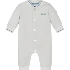 Hugo Boss Baby - Macacão de algodão cinza para meninos
