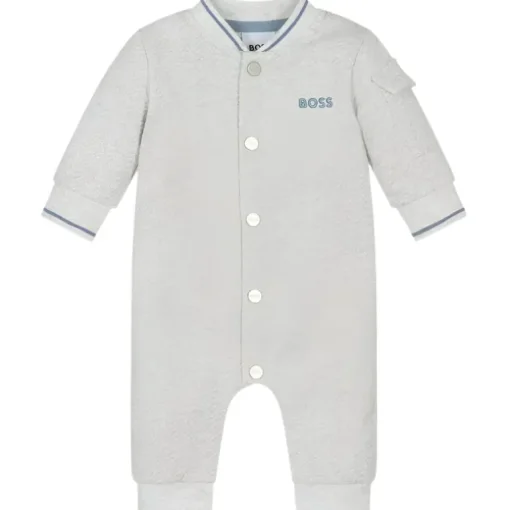 Hugo Boss Baby - Macacão de algodão cinza para meninos